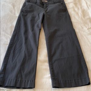 Loft Wide Leg Cropped Chinos